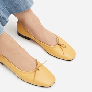 Everlane Butter Yellow Ballet Flats size 11